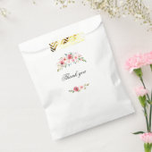 Bloemen gunstzakken bedankzakje (Gezegeld)