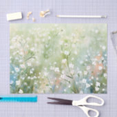 Bloemen-Gypsophila (A) Waterverf Tissuepapier (Craft)