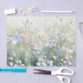 Bloemen-Gypsophila (B) Waterverf Tissuepapier (Craft)