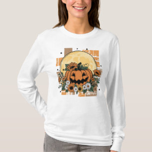 Bloemen Halloween Pumpkin Spooky Season T-shirt