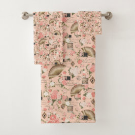 Bloemen handdoek set "gekoesterde begin"