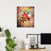 Bloemen Handgemaakt Poster (Thuiskantoor)