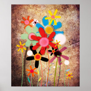 Bloemen Handgemaakt Poster