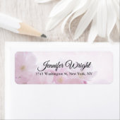 Bloemen Handschrift Elegant Klassiek Plain Etiket (Insitu)