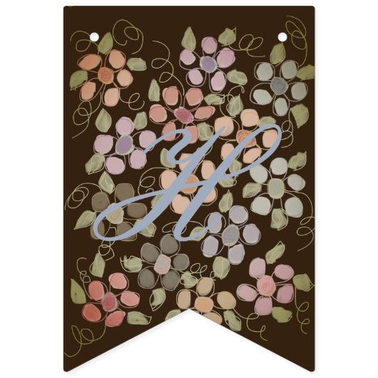 Bloemen Happy Birthday Banner (Tweede vlag)