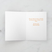 Bloemen Happy Birthday Handlettering Foto Kaart (Binnen)