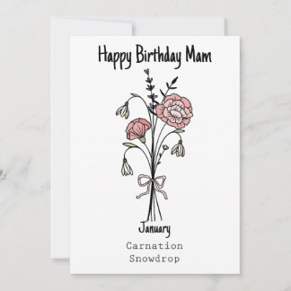 Bloemen Happy Birthday Kaart