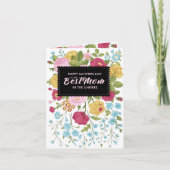  bloemen Happy Moederdag Kaart (Voorkant)