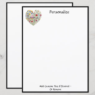 Bloemen Hart Boeket Liefde Elegant Chic Personaliz