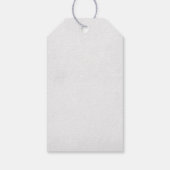 Bloemen hart bruiloft cadeaulabel (Achterkant)