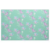  bloemen hart en gevlekte vogels stof (Fat Quarter)