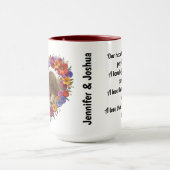 Bloemen Hart Foto en Gedicht Mok (Midden)