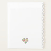Bloemen Hart NAAM Roze Waterverf Kunst Liefde Planner (Achterkant)