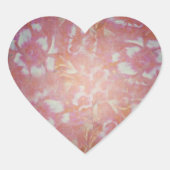  bloemen hart sticker (Voorkant)