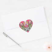 Bloemen Hart Sticker (Envelop)