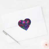 Bloemen Hart Sticker (Envelop)