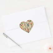  bloemen hart sticker (Envelop)