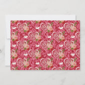  Bloemen Hart Valentijnsdag Kaart (Achterkant)