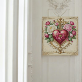  Bloemen Hart voor Liefde 💗 Perfect Poster