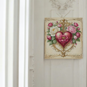  Bloemen Hart voor Liefde 💗 Perfect Poster