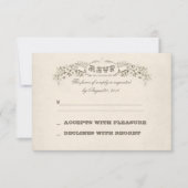  Bloemen Hart Wedding RSVP Design (Voorkant)