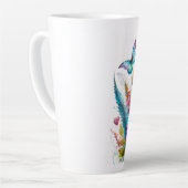 Bloemen, harten en vlinders latte mok (Linkerhoek)