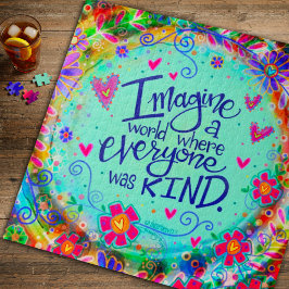  Bloemen Harten Leuke Vriendelijkheid Quote Trendy Legpuzzel