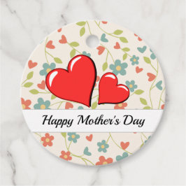 Bloemen & harten voor Moederdag Bedankjes Labels