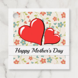 Bloemen & harten voor Moederdag Bedankjes Labels