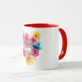 Bloemen hartliefde voor mama Moederdag Mok (Voorkant rechts)