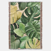 Bloemen/Hawaïaans/Tropisch blad Deken (Voorkant Verticaal)