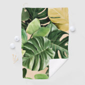 Bloemen/Hawaïaans/Tropisch blad Golfhanddoek (Insitu)