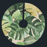 Bloemen/Hawaïaans/Tropisch blad Kerstboom Rok<br><div class="desc">vakantiemodus</div>