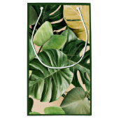 Bloemen/Hawaïaans/Tropisch blad Klein Cadeauzakje (Achterkant)