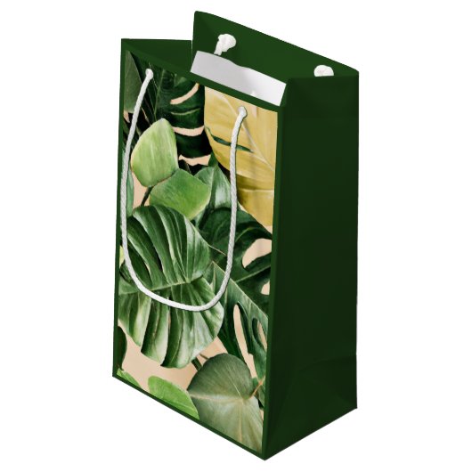 Bloemen/Hawaïaans/Tropisch blad Klein Cadeauzakje (Achterkant Gekanteld)