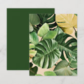 Bloemen/Hawaïaans/Tropisch blad Notitiekaartje (Voorkant / Achterkant)