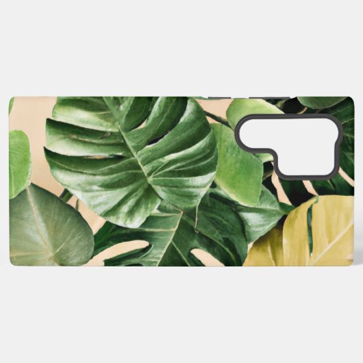 Bloemen/Hawaïaans/Tropisch blad Samsung Galaxy Hoesje (Achterkant horizontaal)