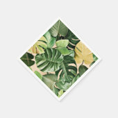 Bloemen/Hawaïaans/Tropisch blad Servet (Hoek)