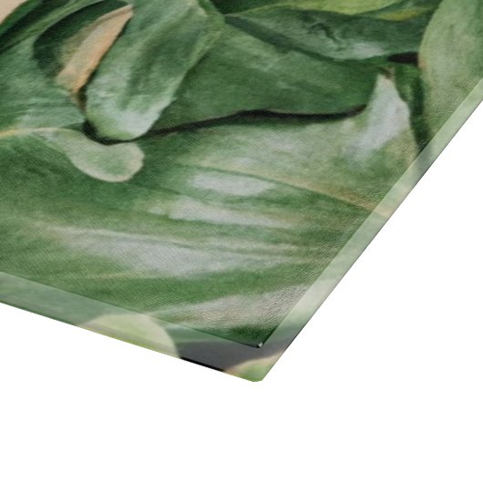 Bloemen/Hawaïaans/Tropisch blad Snijplank (Hoek)