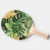 Bloemen/Hawaïaans/Tropisch blad Tafeltennisbatje (Zijkant)