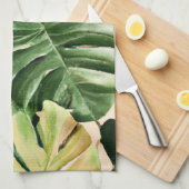 Bloemen/Hawaïaans/Tropisch blad Theedoek (Quarter Fold)