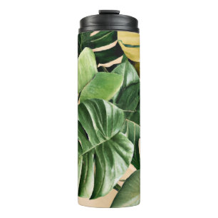 Bloemen/Hawaïaans/Tropisch blad Thermosbeker