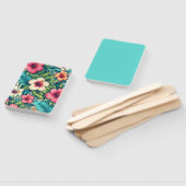 Bloemen Hawaïaans/tropisch Handwaaier (Niet-gemonteerd)