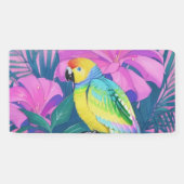 Bloemen/Hawaïanen/Tropisch/papegaai Spandoek (Horizontaal)