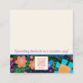  bloemen heb je deze vriendelijkheid Kaarten Vierkante Visitekaartje (Achterkant)