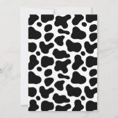 Bloemen Heilige Koe Western Cowgirl Vrijgezellenfe Kaart (Achterkant)