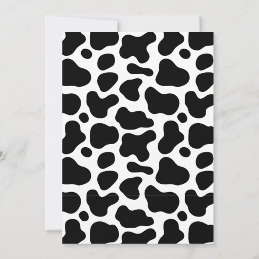 Bloemen Heilige Koe Western Cowgirl Vrijgezellenfe Kaart (Achterkant)