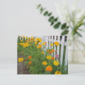 Bloemen & Hekwerk Briefkaart (Staand voorkant)