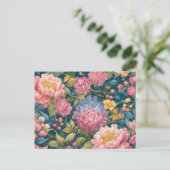 Bloemen Heldere kleurrijke bloemen Briefkaart (Staand voorkant)