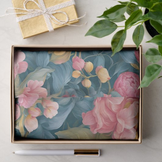 Bloemen Heldere kleurrijke bloemen Tissuepapier (Geschenk)